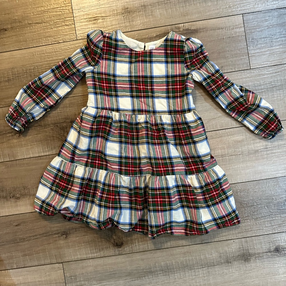 GAP kids plaid dress size medium (8) EUC